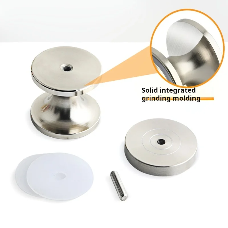 1 قطعة مقبض الباب الزجاجي باب الحمام غرفة الاستحمام مكتب خزانة مشروبات عرض خزانة باب الحظيرة مقبض صغير مستدير ثقب واحد