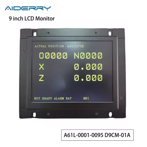Aiderry A61L-0001-0095 D9CM-01A 9 Inch LCD Monitor Replacement CNC System CRT Display FANUC CNC System CRT Display High Quality