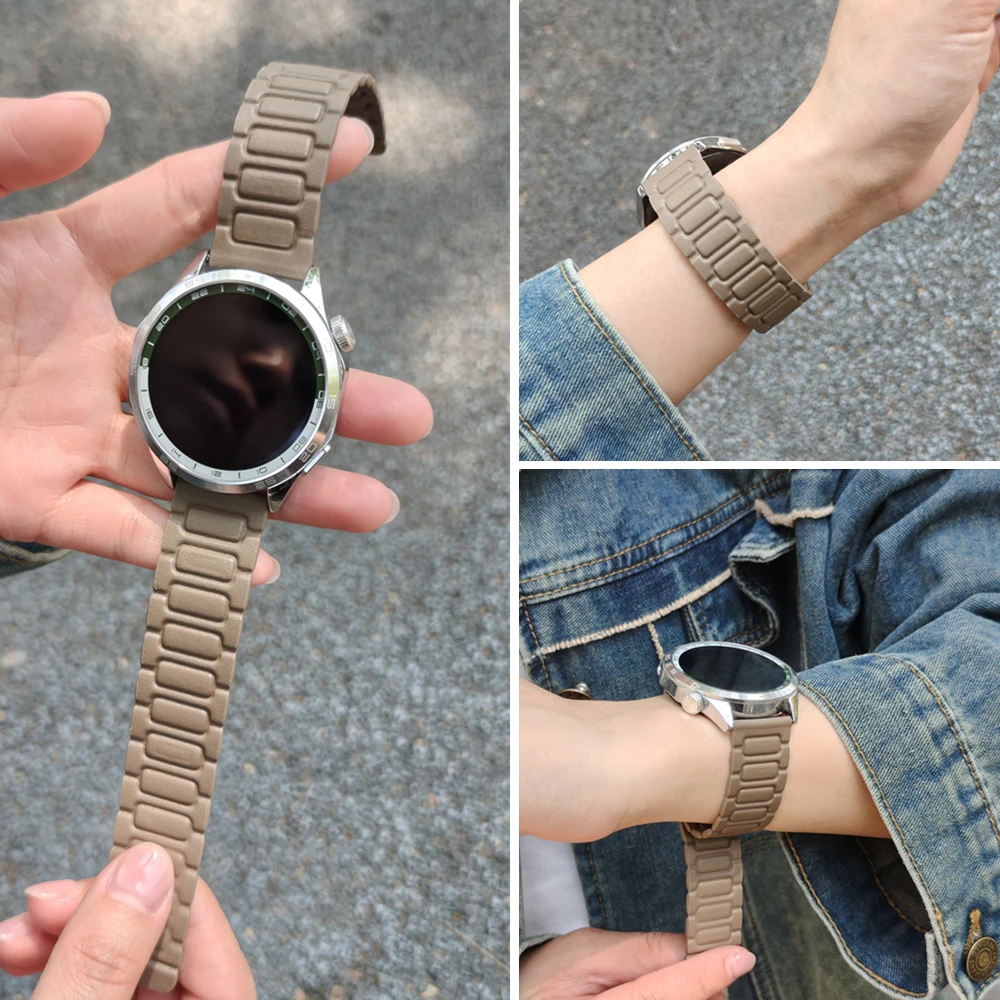 

Magnetic Leather Strap For Garmin Forerunner 165 265S 265 255 255S 645 55 Venu 3 3S 2 Plus Vivoactive5 Smart Watch Band Bracelet