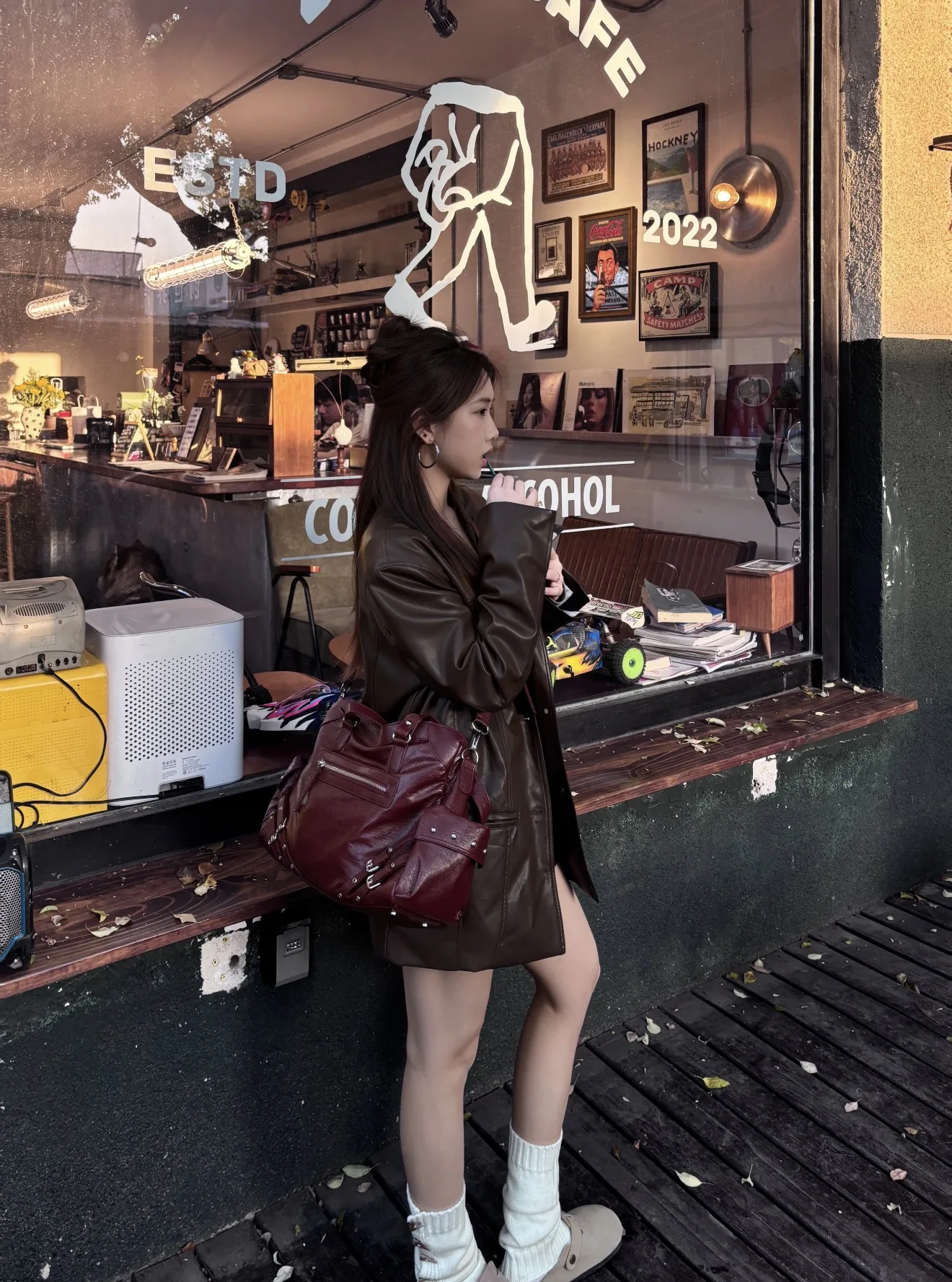 Deinet Commuter Large Capacity Handheld Single Shoulder Tote Bag Trendy Spicy Girl Style Crossbody Bag for Young Women