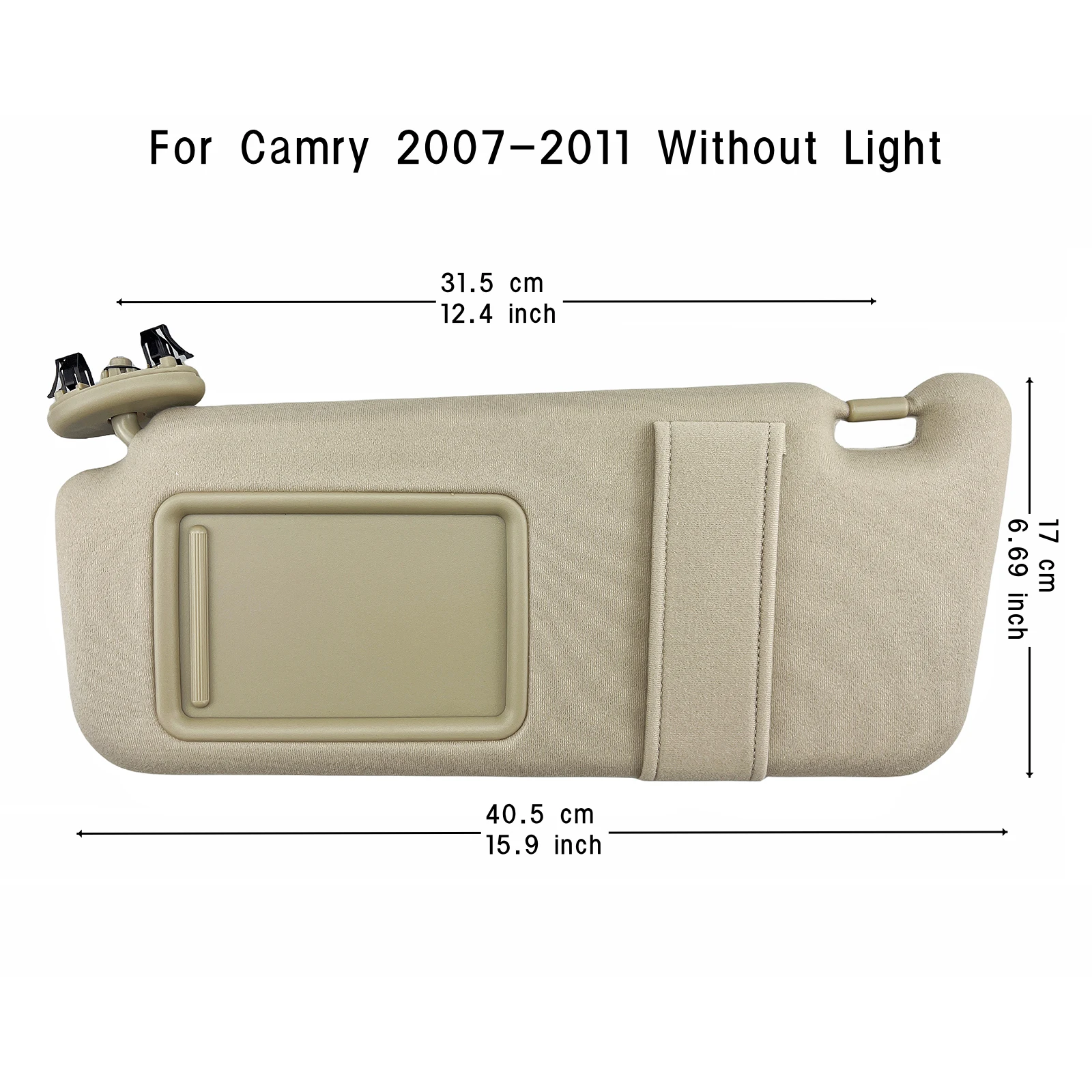 Sun Visor Without Light For Toyota Camry 2007 2008 2009 2010 2011 OE# 74310-06750-E0, 74320-06780-B0