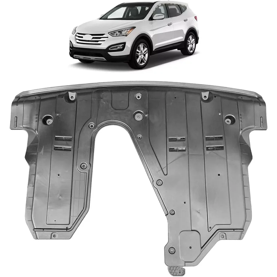 درع سبلاش المحرك الأمامي متوافق مع 2013-2019 Hyundai Santa Fe XL لتعزيز حماية الهيكل السفلي والمتانة i #1