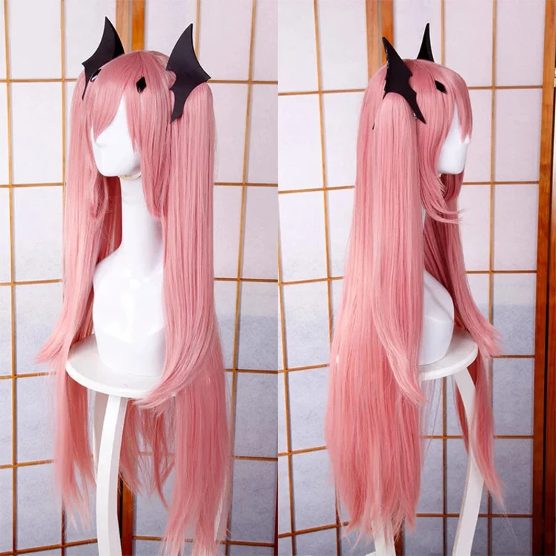 

2025 yiyi 100 см 39 дюймов Длинные розовые волосы Крул Цепеш Термостойкие волосы с хвостиком Аниме Owari no Seraph Of The End Косплей Костюм Парик + Fre