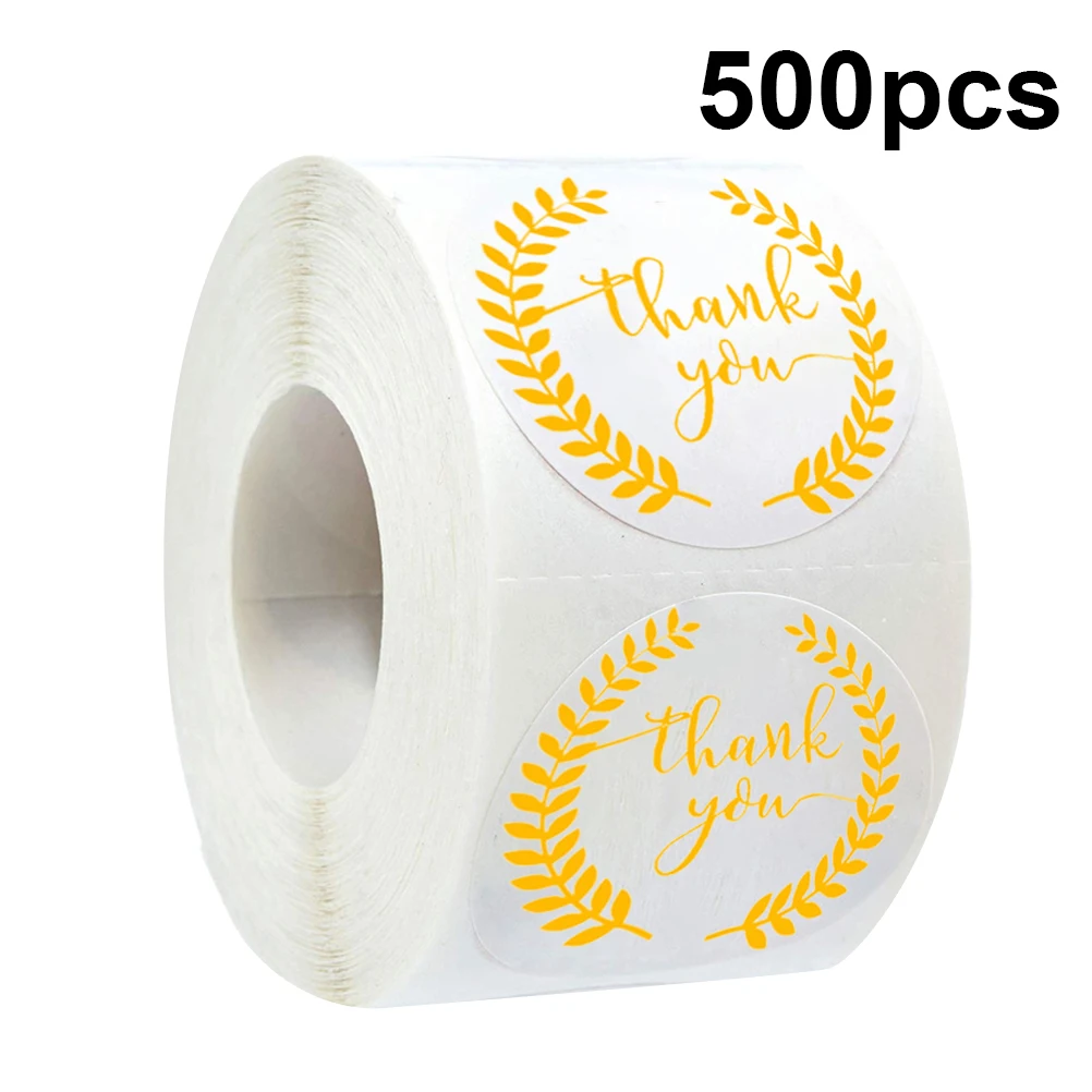 

Thank You Stickers Colorful Sealing Labels for Gift Bag Food Packaging Decorative Box Design Creative Pattern Cute Style Strong
