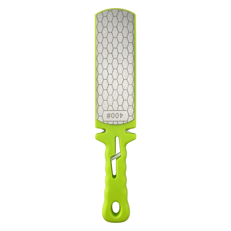 400/1000 Grit Double‑Sided Diamond Knife Sharpener Multifunctional Household Whetstone for Kitchen Knives Scissors
