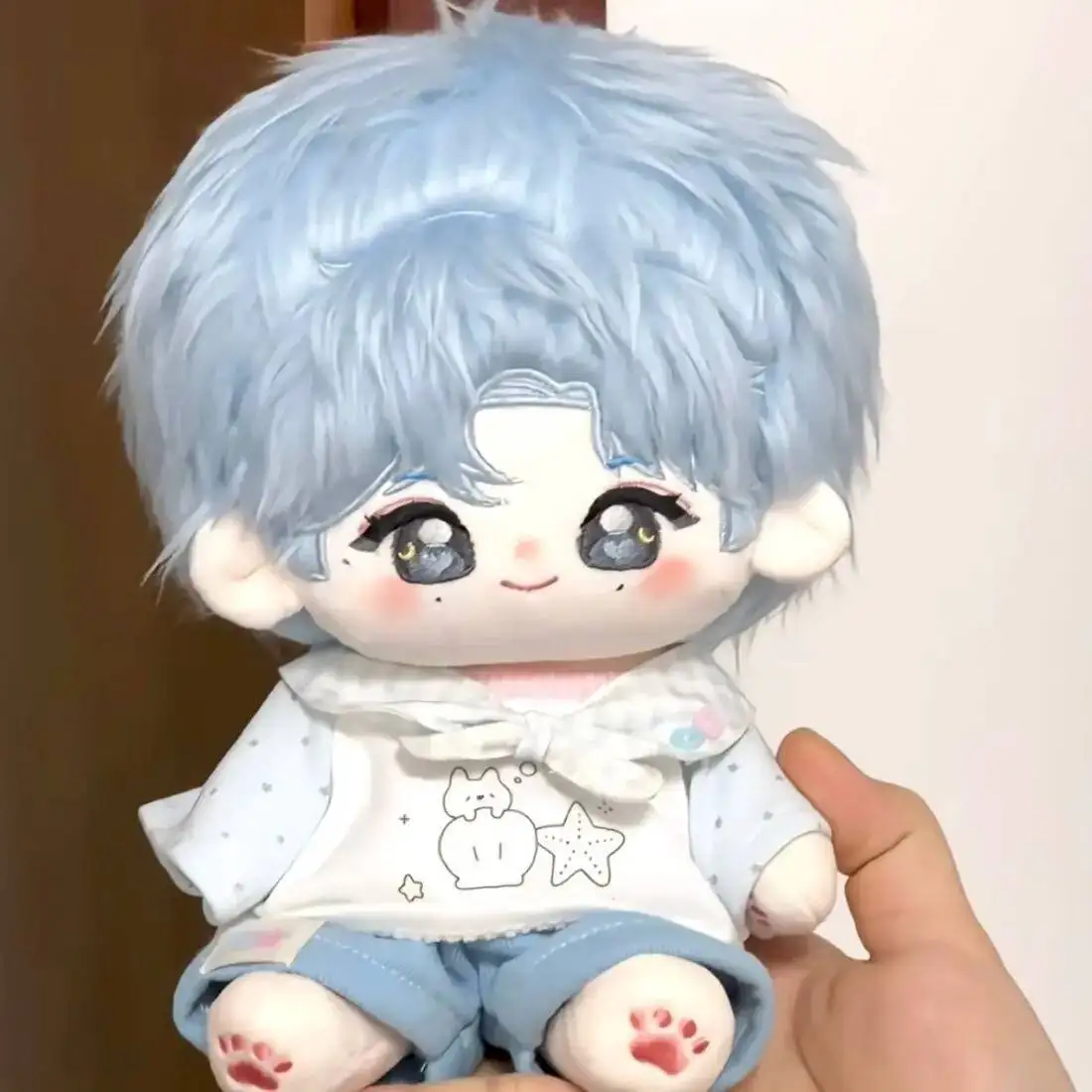 Stuffed 20CM Zi Yu Mermaid Prince Attribute Cotton Doll Star Fan-made Ziyu Cosplay Dress-up Plush Doll Toys Fans Birthday Gifts