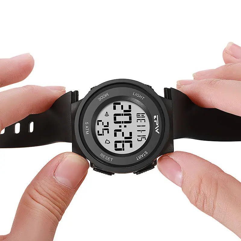2025, LED-Armbanduhr für Damen und Herren, wasserdichte digitale Sportuhr mit Kalender, Alarm, Stoppuhr, Funktionen von Luxusdesign