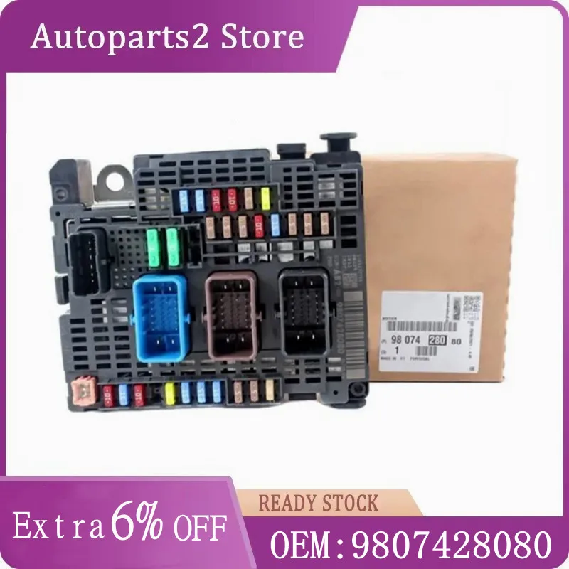 

Brand New Genuine Fuse Box Module BSM AB2 9807428080 9677987380 BSM-Z26 6500JQ For Peugeot 2008 301 307 Citroen C4 C4L DS4 DS5