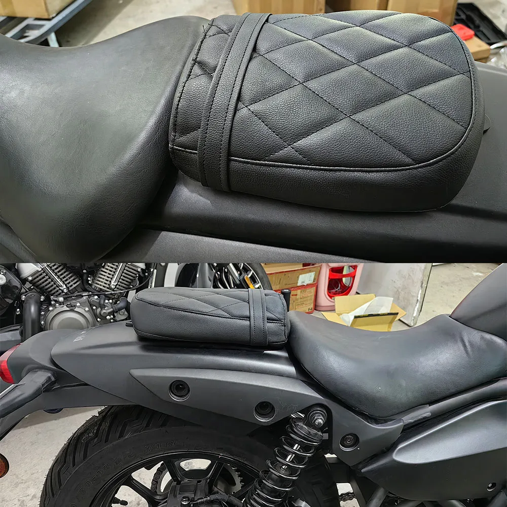 For KAWASAKI Eliminator 500 2024 2025 Leather Anti Slip Wear-Resistant Covers Motorcycle Seat Cushion Cover Motor Bike Protector