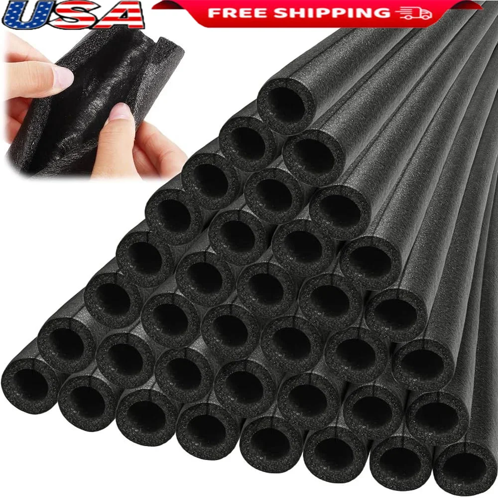 

12 шт. изоляционные чехлы для труб из пенопласта, защита от замерзания, сохранение тепла, уличная изоляция водопроводных труб, многоразовая защита от столкновений