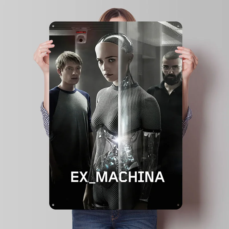Ex Machina Film-Druckposter, personalisierte Retro-Wandkunst, Vintage-Metallschilder für Männerhöhle-Dekoration, Heimdekorationsartikel, Haus