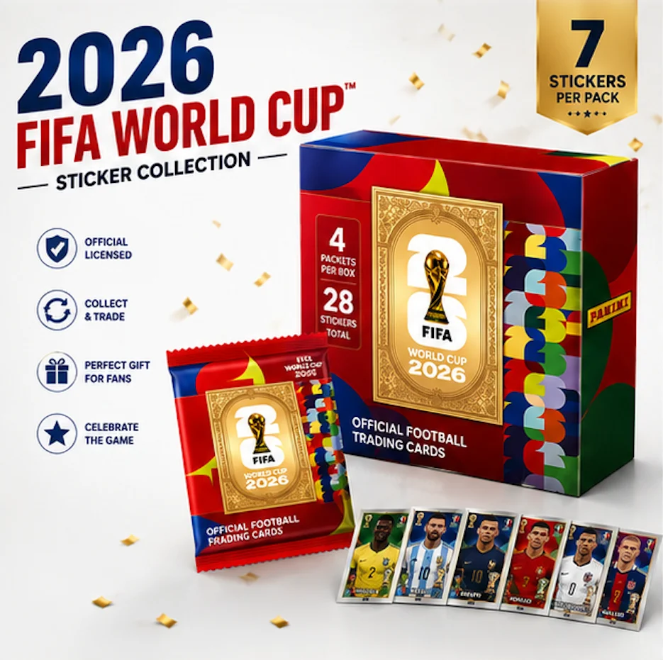 Carte Collezionabili Panini Coppa del Mondo 2026 Messi Ronaldo Edizione da Collezione Regalo
