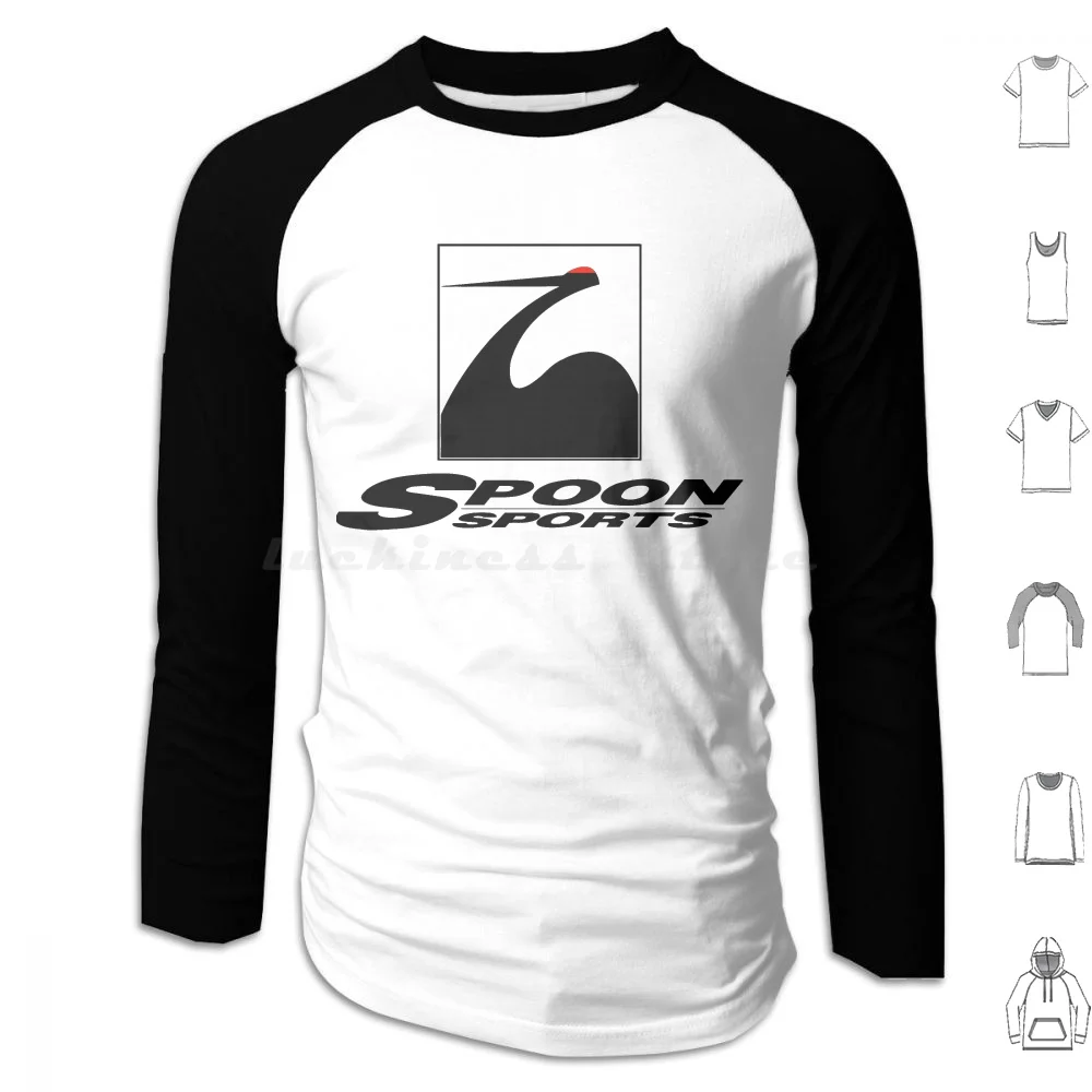 Spoon Sports Hoodie cotton Long Sleeve Spoon Sports Tuner Jdm Tuning Civic Eg Civic Ek Civic Ef Civic Si Sir Jdm Jdm