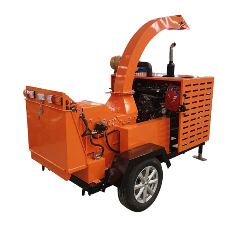 Best Selling Eco Friendly Wood Crusher Saw Dust Machine Mobile  Motor Street Greening Chipper Garden Branch Crusher