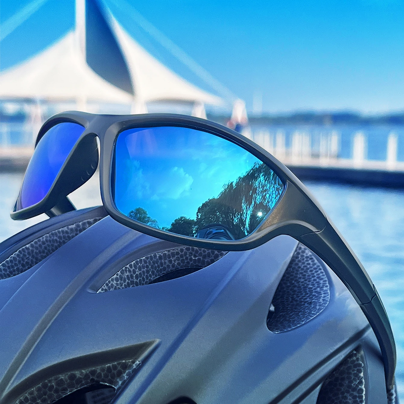 العلامة التجارية الاستقطاب النظارات الشمسية الرجال والنساء الرياضة في الهواء الطلق ركوب الدراجات القيادة المشي لمسافات طويلة نظارات التخييم السفر نظارات ملونة UV400