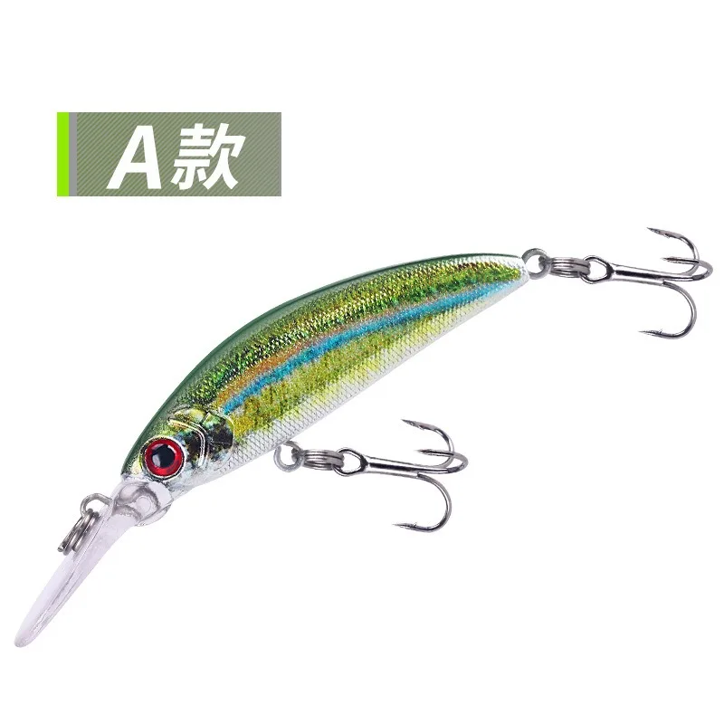 1PCS Crankbait Minnow Fishing Lure Sinking Hard Bait 50mm/5.8g Artificial Bait Fishing Wobblers Swimming Carp