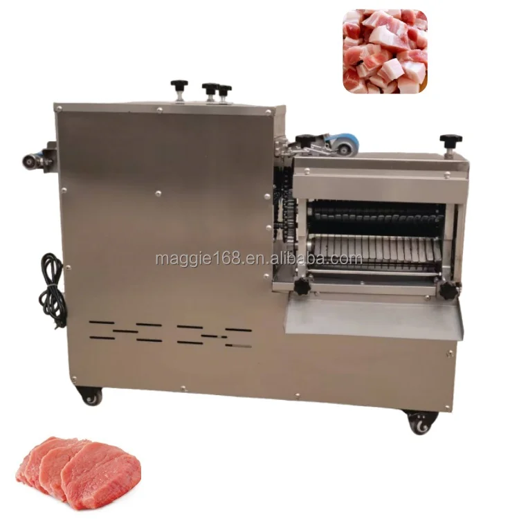 Fully Automatic Dicer Cube Pork Diced Fresh Meat Cutter Chicken Cutting Machine Meat Dicing Cutter Machine