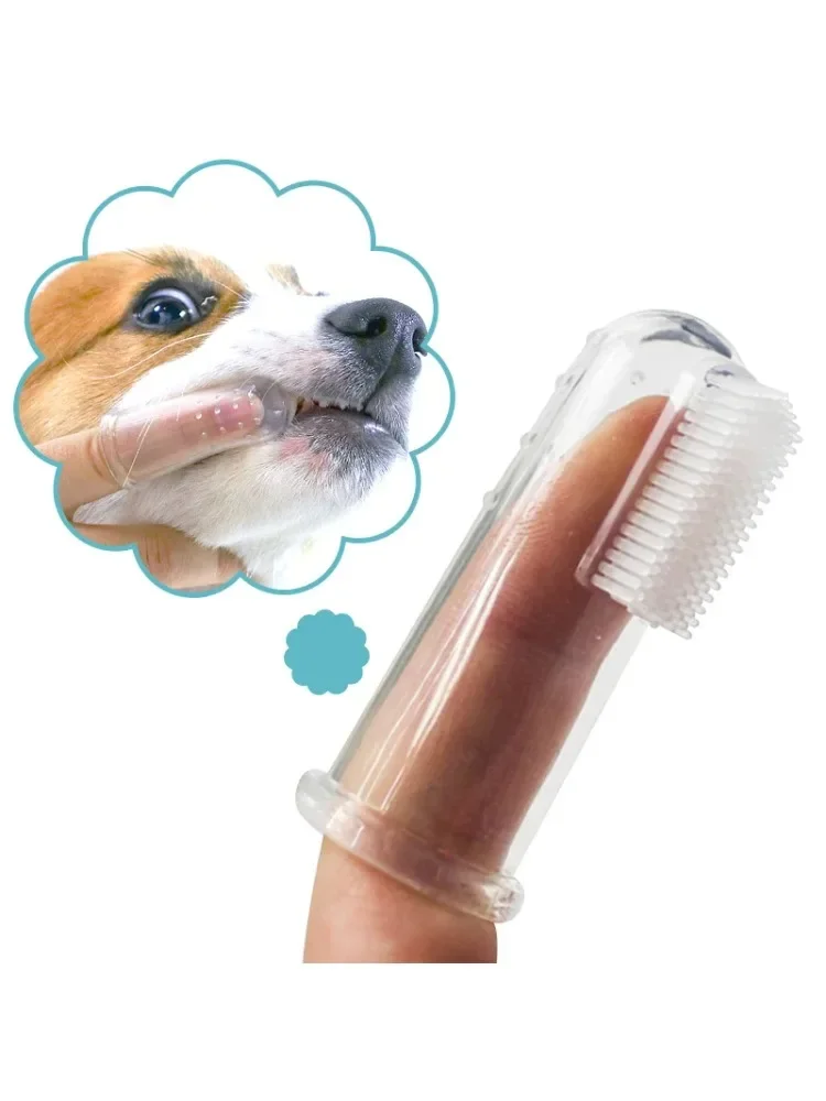 Ultraweiche Silikon-Fingerzahnbürste für Hunde und Katzen, zum Entfernen von Plaque, Zahnstein, Welpen, Kätzchen, Zahnreinigung, Zahnpflege, Mundhygiene, Haustier