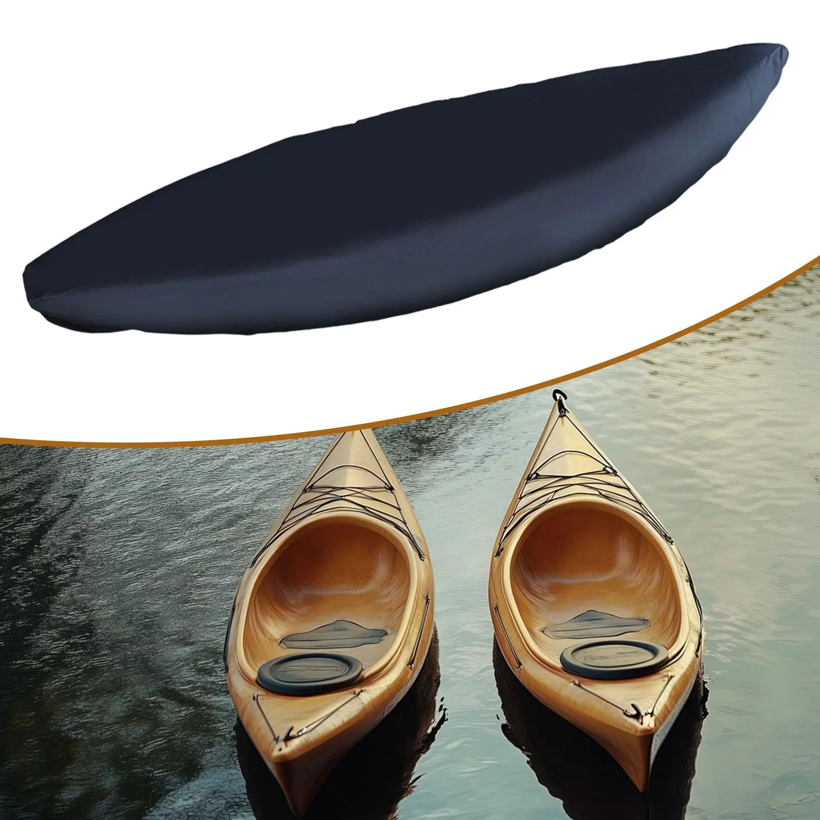 

Kayak Cover Heavy Duty, Paddle Board Outdoor Storage, Tear Resistant Protection Oxford Cloth Canoe Cover
