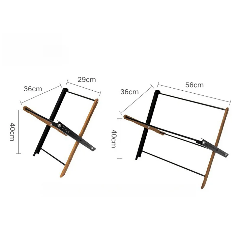 Lightweight Portable Camping X-shaped Double Layer Shelf IGT Table Outdoor Folding Multi functional Tactical Table