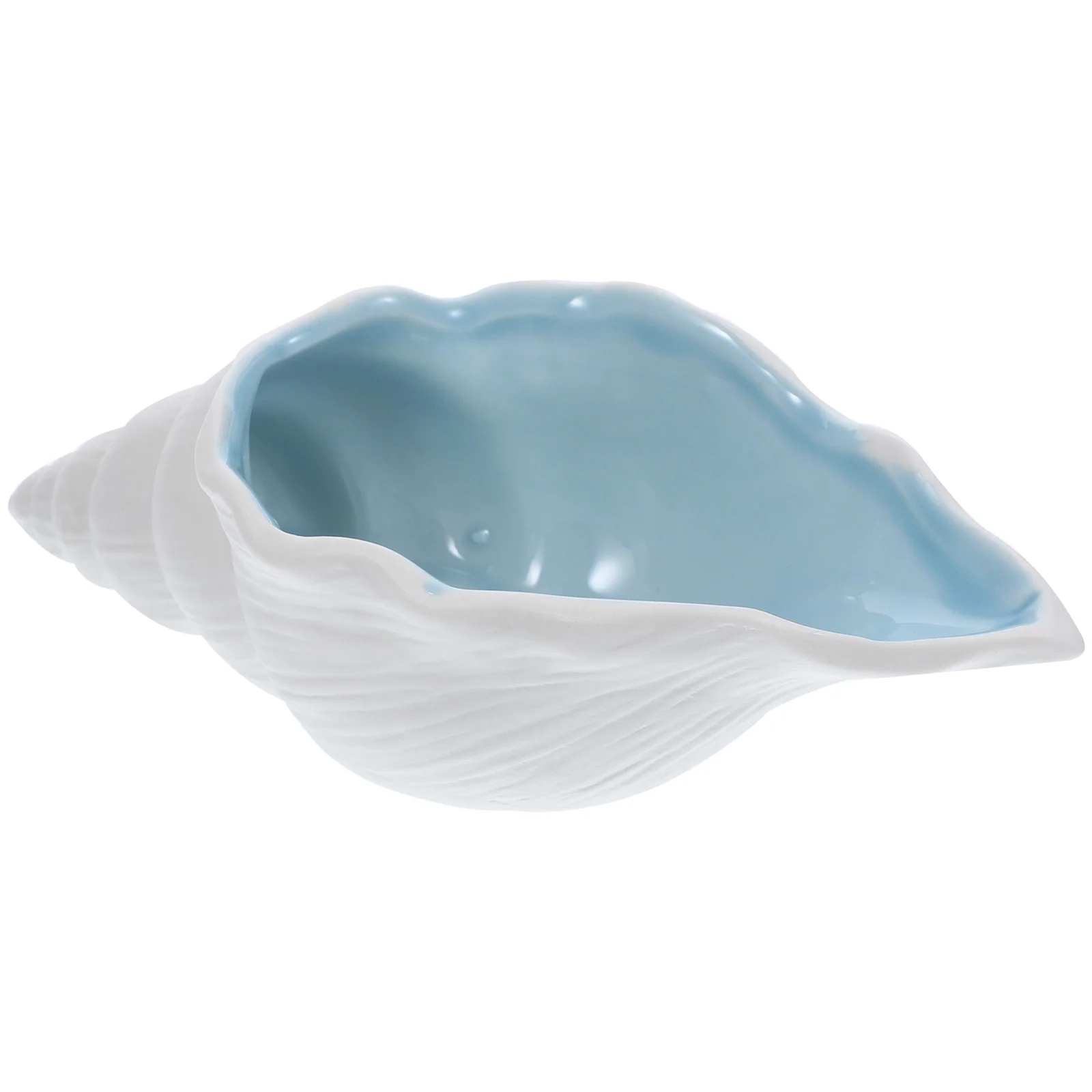 

Unique Conch Shape Jewelry Dish Shaped Tray Key Holder Bowl Ceramic Centerpiece