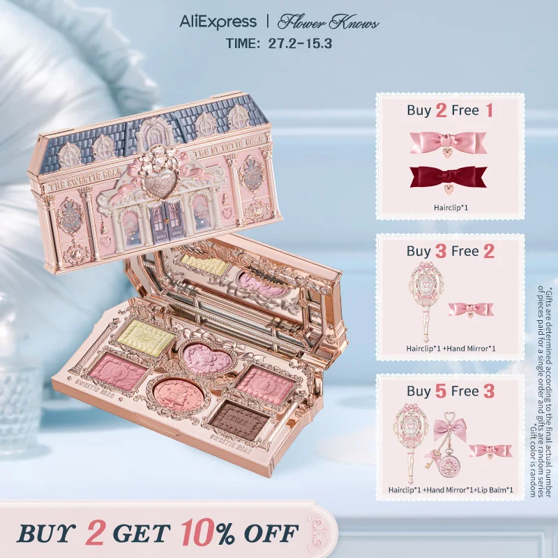 

[NEW]Flower Knows The Sweetie Bear Collection 6-Color Makeup Palette