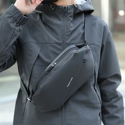 Daily Sling Bag Solid Chest Bags Men's Bag Diagonal Mobile Phone Bags Trend Small Casual Waist Bag Shoulder Outdoor Sports Bag