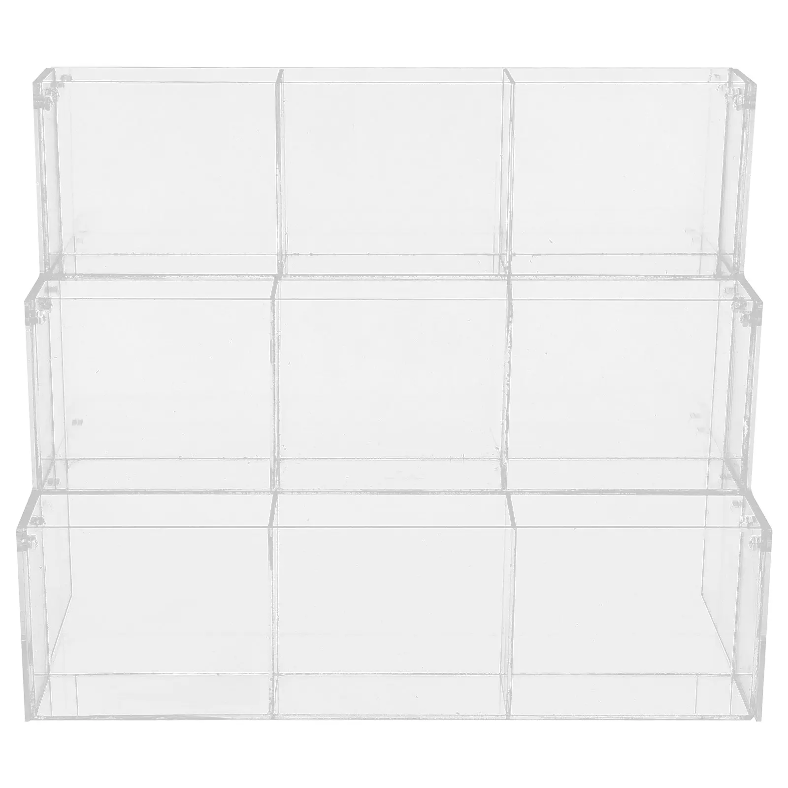 Clear Transparent Lottery Display Rack Acrylic File Organizer Multi-Use Desktop Holder for Office Brochures Pamphlets Catalogs