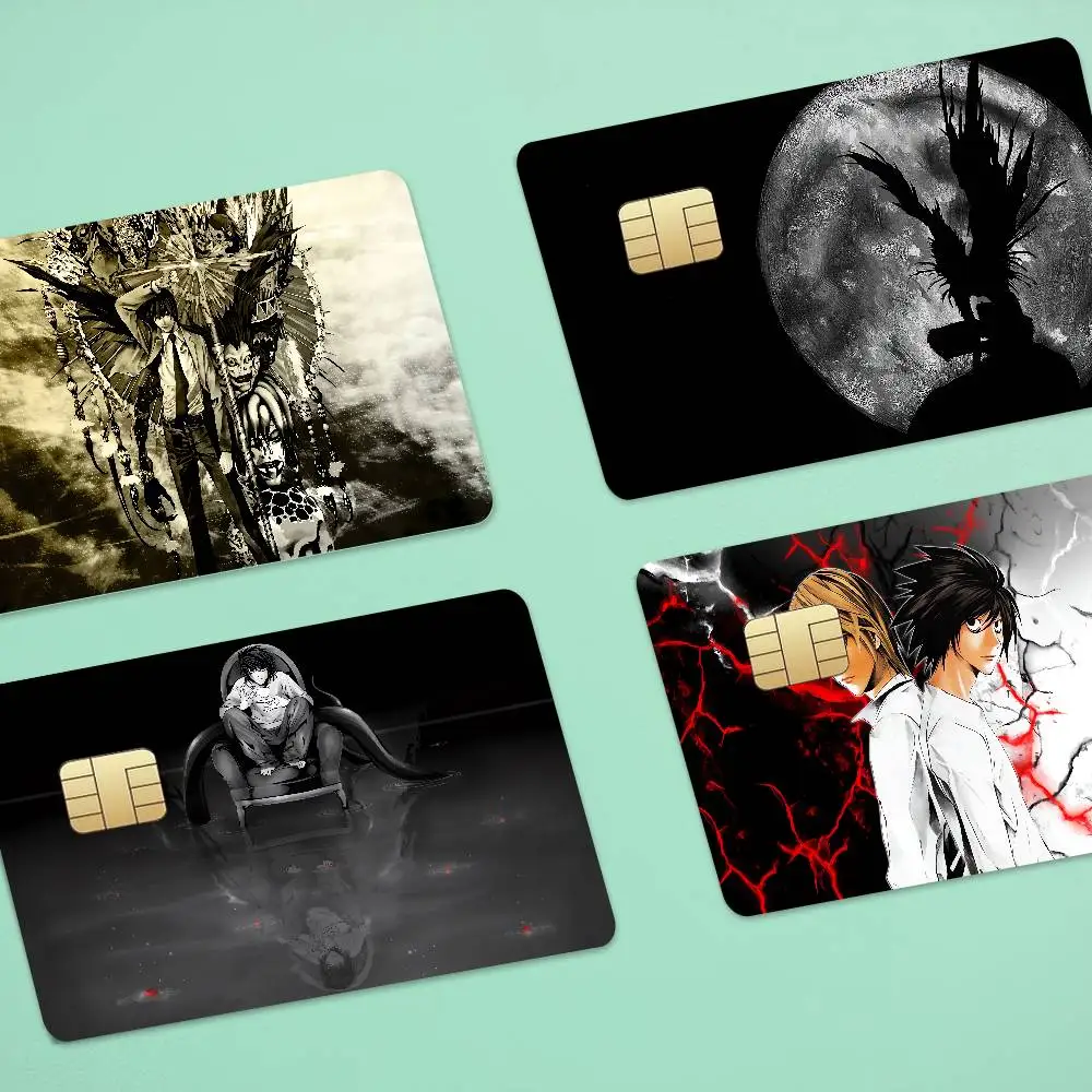 Anime Death Note Anime 4pcs 1Set Film Skin Sticker Tape For Bank Credit Debit Card