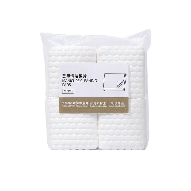 200/400pc Disposable Lint‑Free Nail Polish Remover Wipes Strong Cleaning Pads for Gel Top Coat Wipe Off Manicure Nail Art Tool view 3