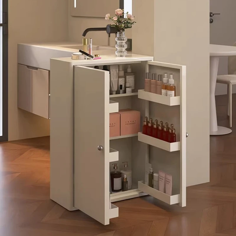 Household bathroom, living room, bathroom, dry area partition cabinet, steel small apartment, high vertical storage cabinet