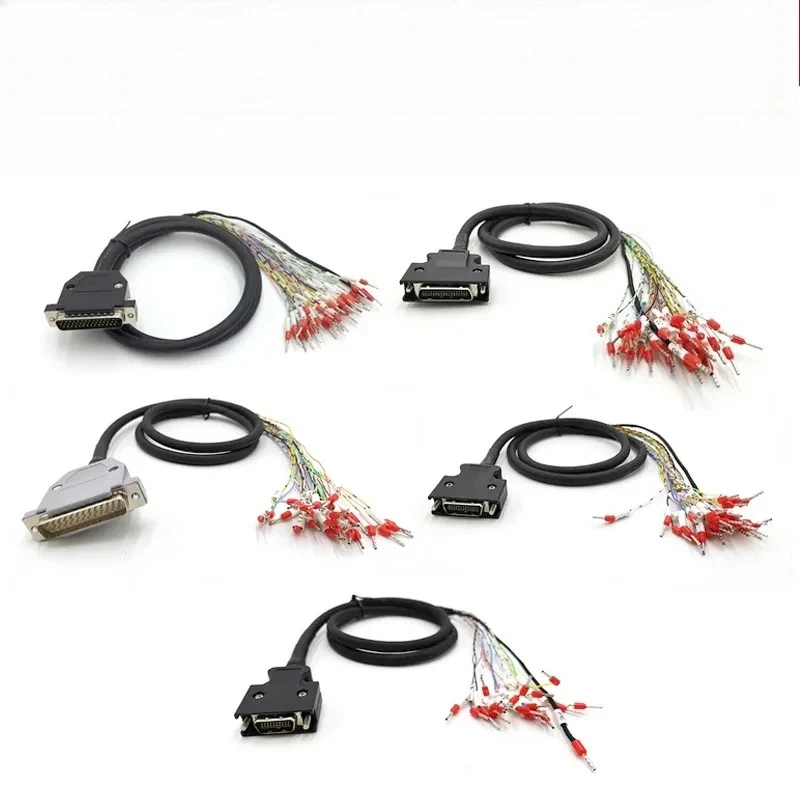 IO Servo SCSI 15/20/25/26/50Pin Connector with Terminal Cable 44Pin for Panasonic Mitsubishi Yaskawa Delta CN1 Control Wire