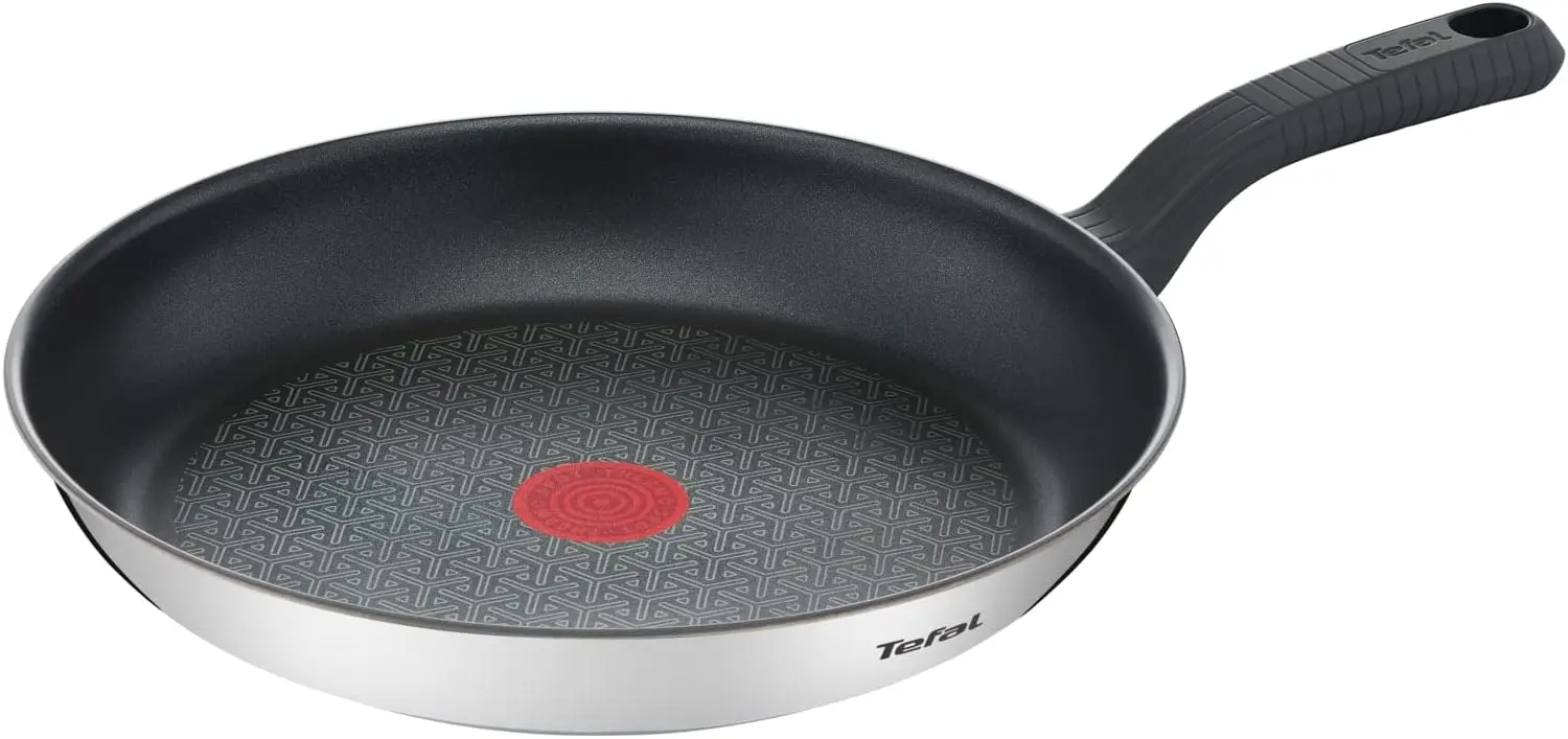 

Tefal 30см Comfort Max, Индукционная сковорода, Нержавеющая сталь, Антипригарное покрытие