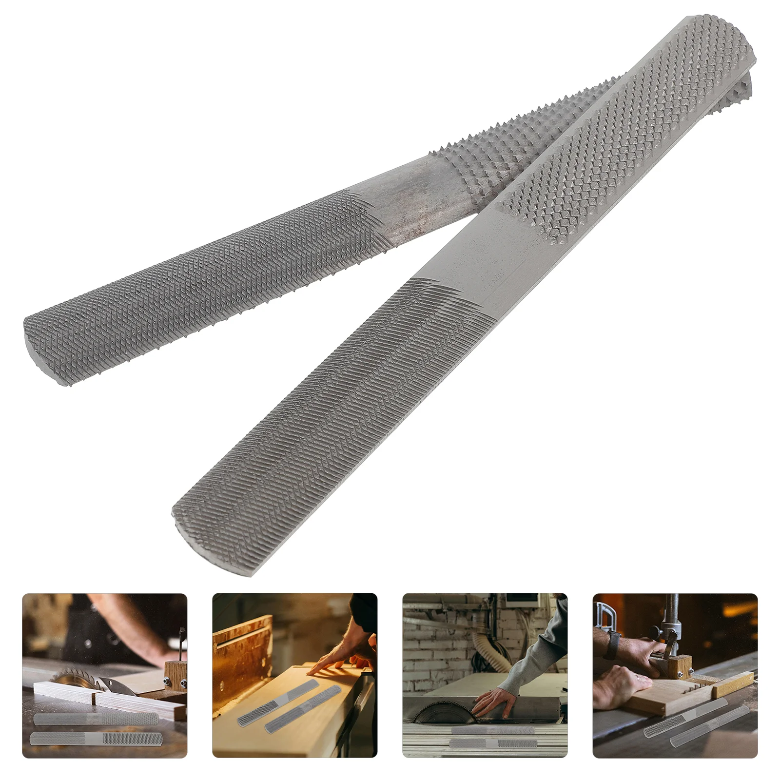 2pcs Wood Rasp File Woodworking Rasps Hand File Sharping Tools Woodworking Tools wood file file tool woodworking hand tools