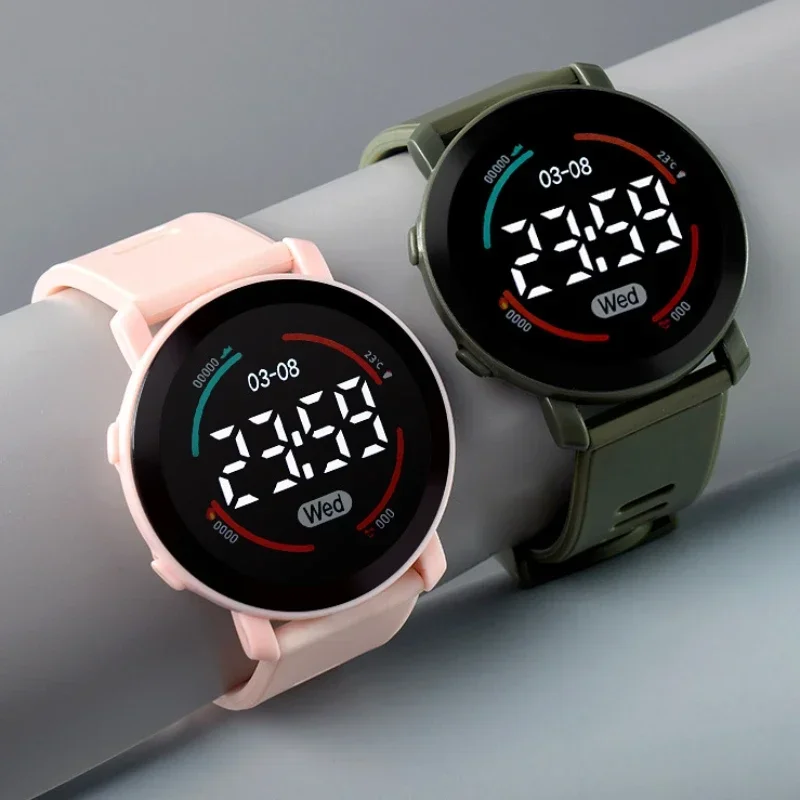 Relojes de pareja, reloj Digital LED de moda para hombres y mujeres, reloj deportivo informal de silicona, reloj electrónico, nuevo reloj para estudiantes para niños y niñas