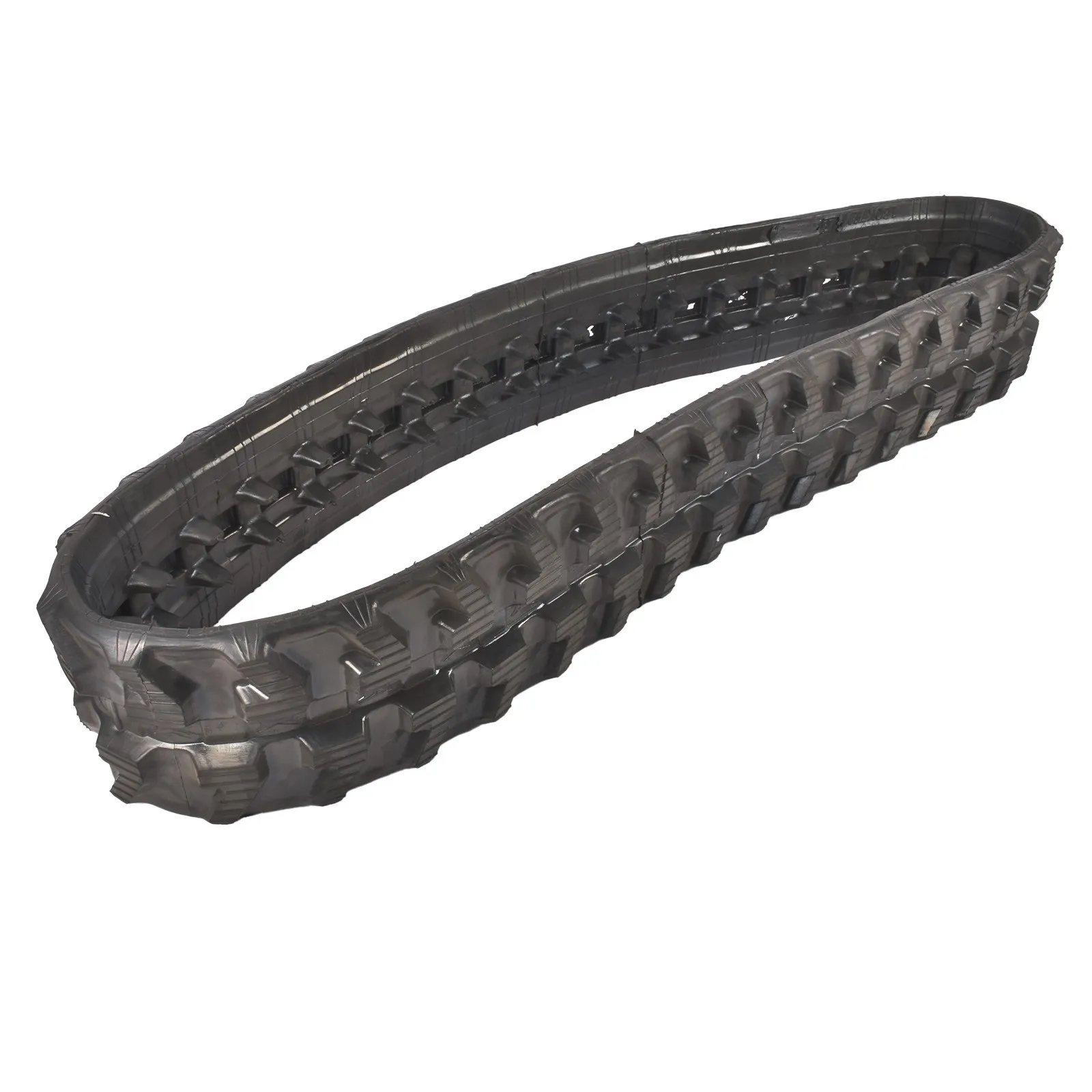 AP02 Rubber Track 380 180x72x36 (1-Track) for Mini Excavator Boxer Kubota Hanix Black