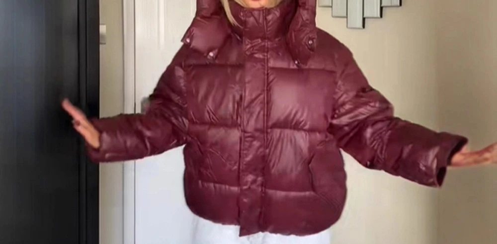 

Осень/зима 2022, модная женская одежда, темпераментная одежда для поездок на работу, свободная хлопковая куртка с капюшоном