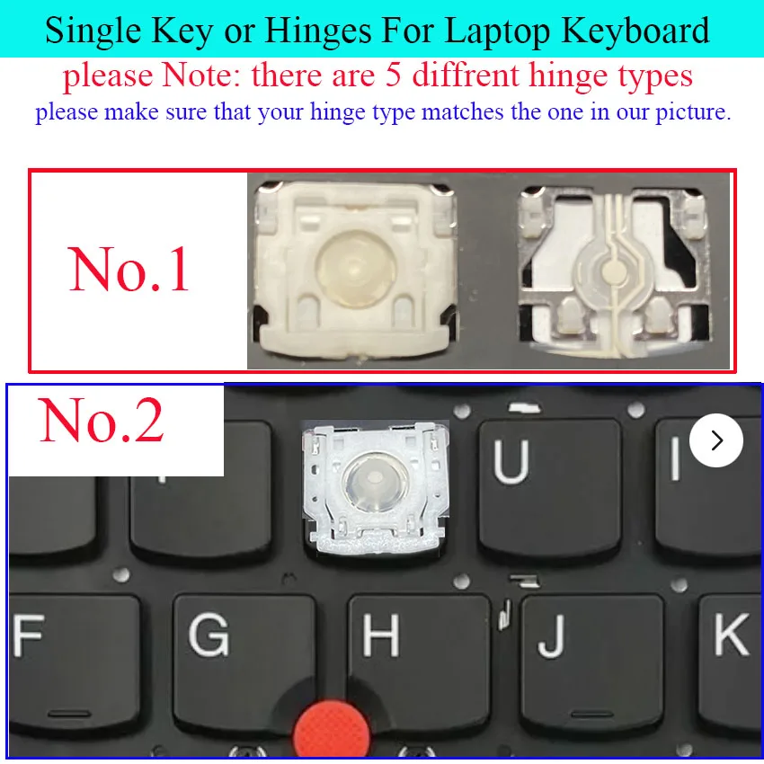 Replace Key cap For Lenovo IBM ThinkPad X1 carbon 7th Gen 20QD 20QE Keyboard Keys Keycap hinges scissor Clip