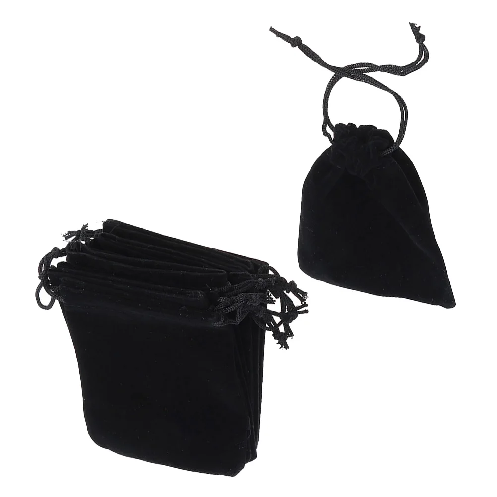 30 قطعة أكياس الرباط القماش الأسود 7x9 سنتيمتر قسط الحقائب للهدايا الصغيرة الشوكولاته الخرز الزفاف لصالح أكياس هدايا الحفلات #3
