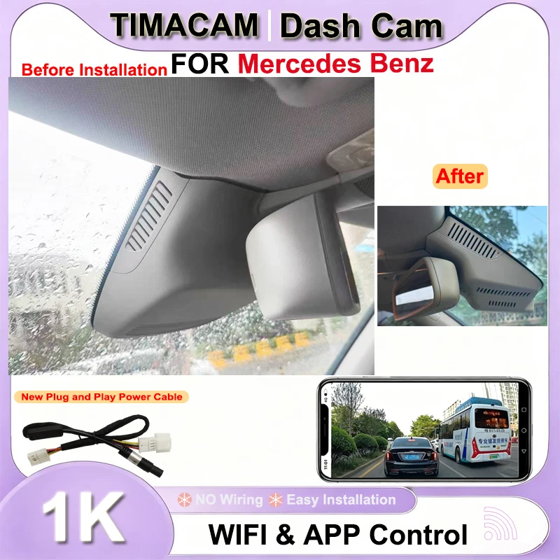 TIMACAM 1080P Wifi Dash Cam for Mercedes Benz GLK x204 for Mercedes Benz glk 250 280 300 350 200d 220d 250d 320d 350d 2008-2021