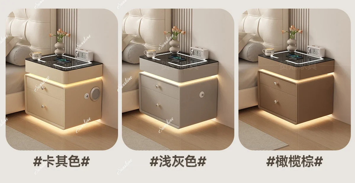 Intelligent hidden hidden bedside table popular modern simple storage cabinet  FT