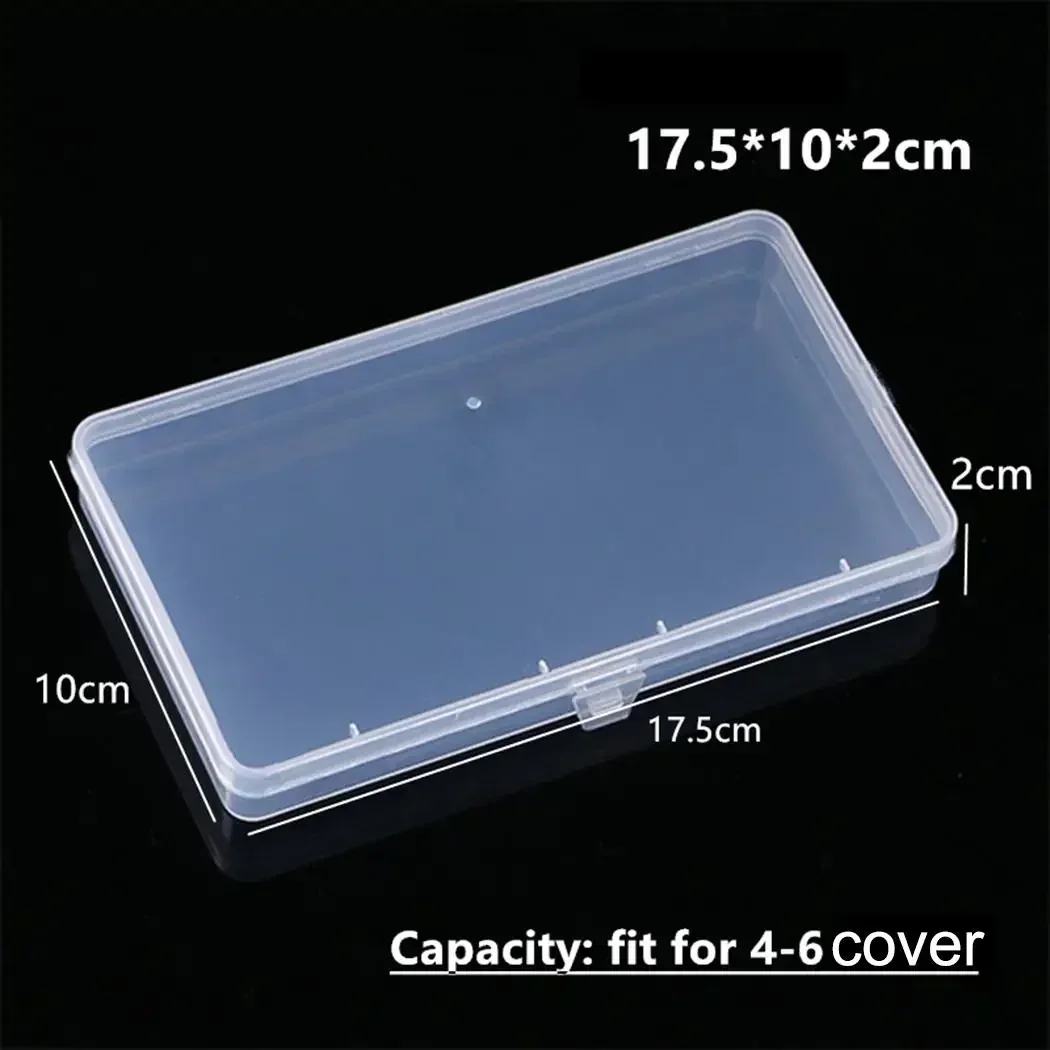 1Pcs Plastic Empty Storage Box New Small Transparent With Lid Collection Container Jewelry Holder Case Organizer Tool Storage