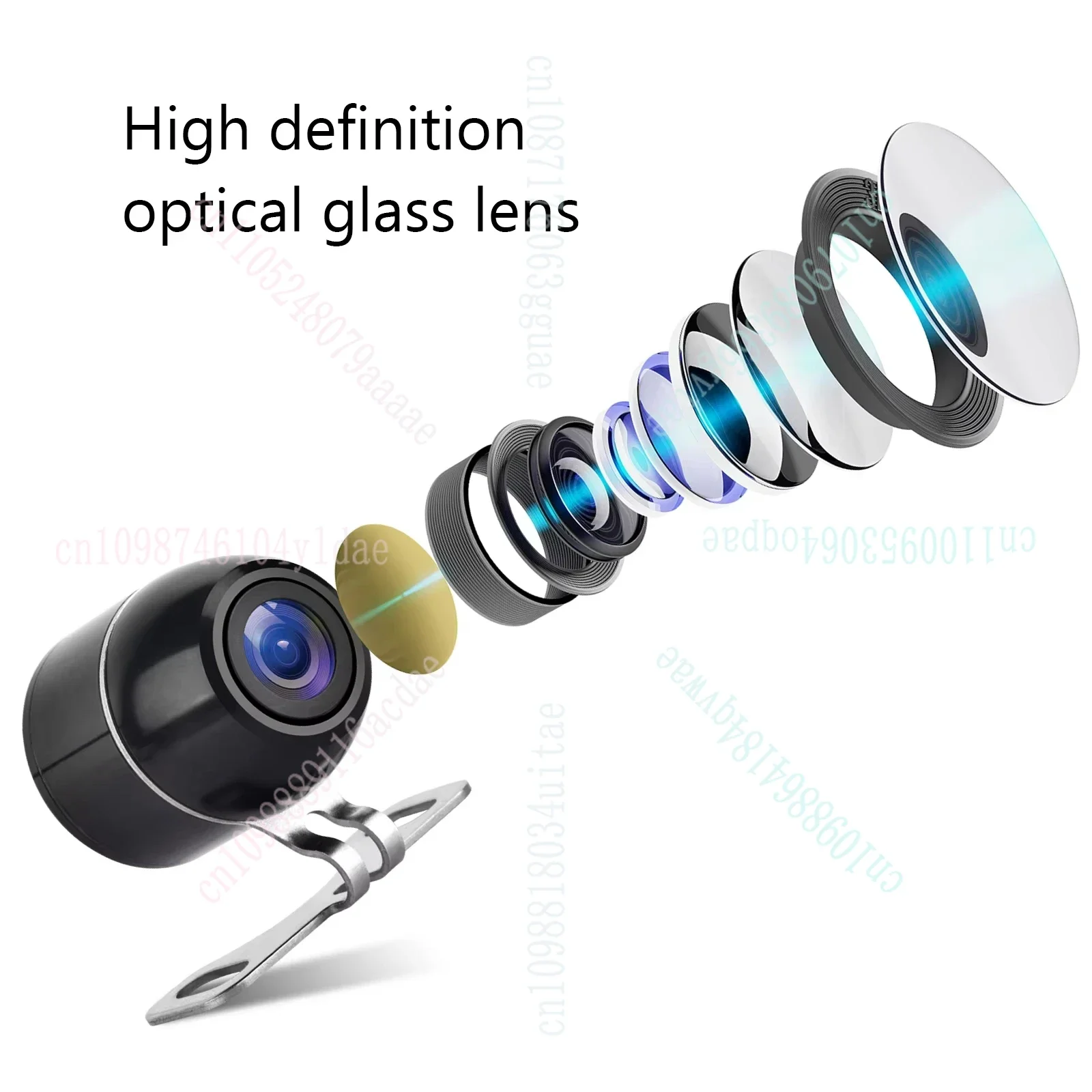 1080P مقاوم للماء دراجة نارية DVR دراجة نارية داش كام 2 بوصة الجبهة كاميرا خلفية مسجل فيديو DVR أسود للرؤية الليلية صندوق #3