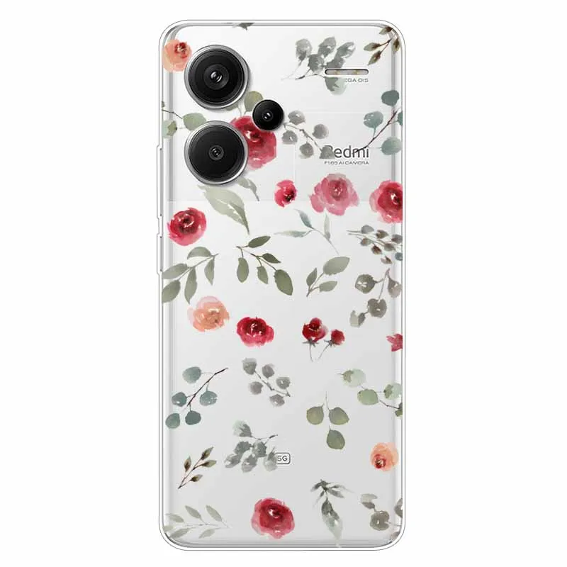 For Redmi Note 13 Pro Plus 5G Case Clear Bumper Soft TPU Silicone Cover For Xiaomi Redmi Note 13 13Pro+ 5G Transparent Coque Dog