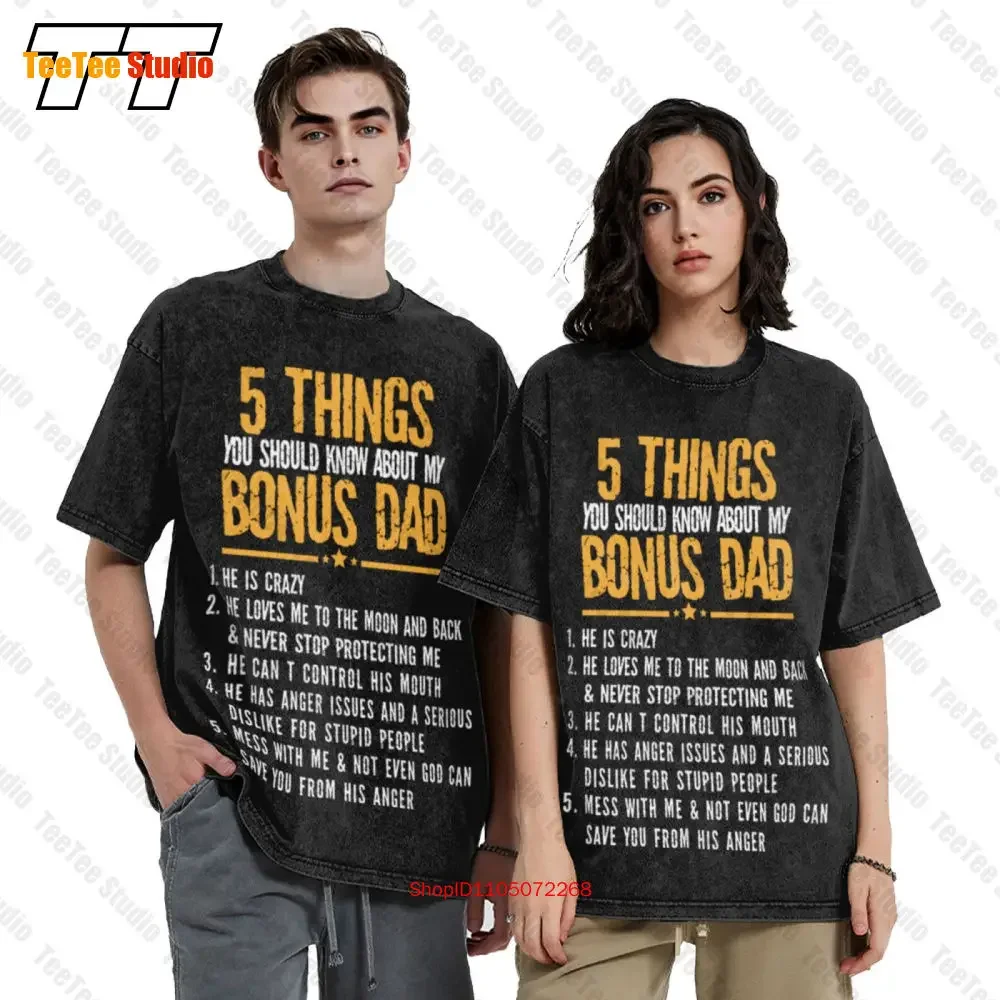 5 Things You Should Know About My Bonus Dad Vintage Oversized T-Shirt FLYI