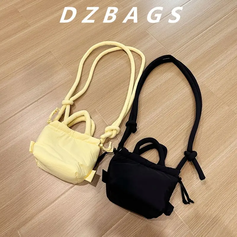 2024 Fashion Small Puffer Tote Bag Designer Padded Women Shoulder Bags Nylon Down Cotton Crossbody Bag Mini Lady Handbags Gifts