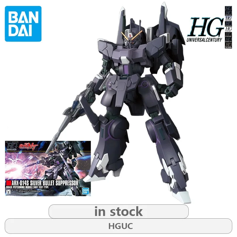 

Bandai Original HGUC Regular H225 Silver Bullet · Suppressor 1/144 Anime Figure Assembly Model Toys Collectible Model Ornaments