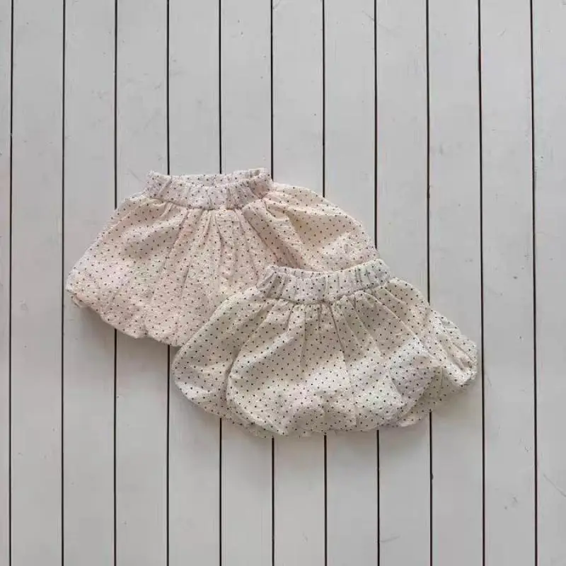 

2026 Summer New Girls Loose Shorts Baby Girl Dot Print Shorts Skirts Fashion Children Culottes Cute Print Shorts Kids Clothes