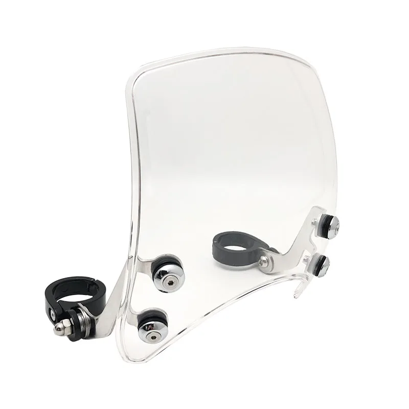 Neue Motorrad-Windschutzscheibe für Sportster XL 883 1200 XL1200NS XL883-Modelle 2004–2019, verstellbare Aluminium-Windschutzscheibe