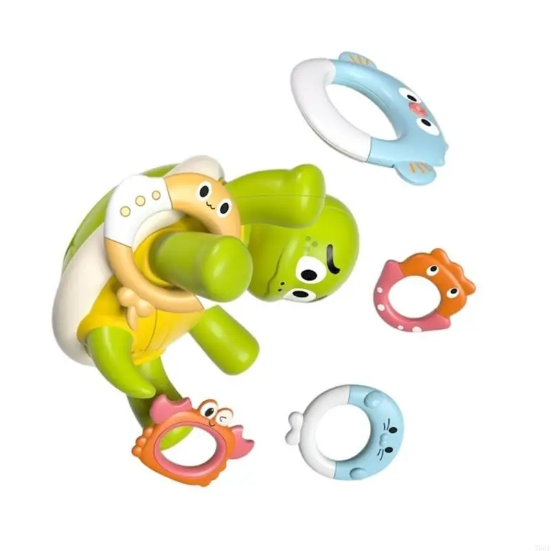 76HF Rotating Tortoise Bathing Toy Electric Water Sprayers Cartoon Sprinkler for Kids